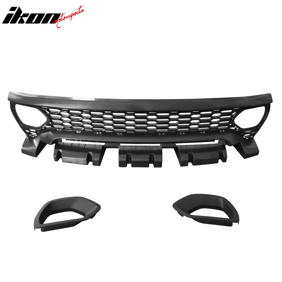 For 15-23 Charger SRT Upper Lower Grille Rear Front Bumper W/ Matte Black Lip PP