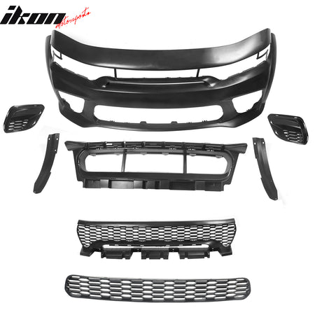 For 20-23 Dodge Charger Widebody SRT Front Bumper Assembly Replacement W/ Grille