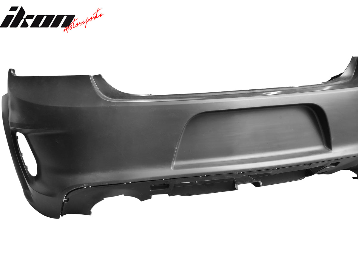 For 20-23 Charger Widebody Rear Bumper Cover + Gloss Black Diffuser Lip W/ 4 Fin