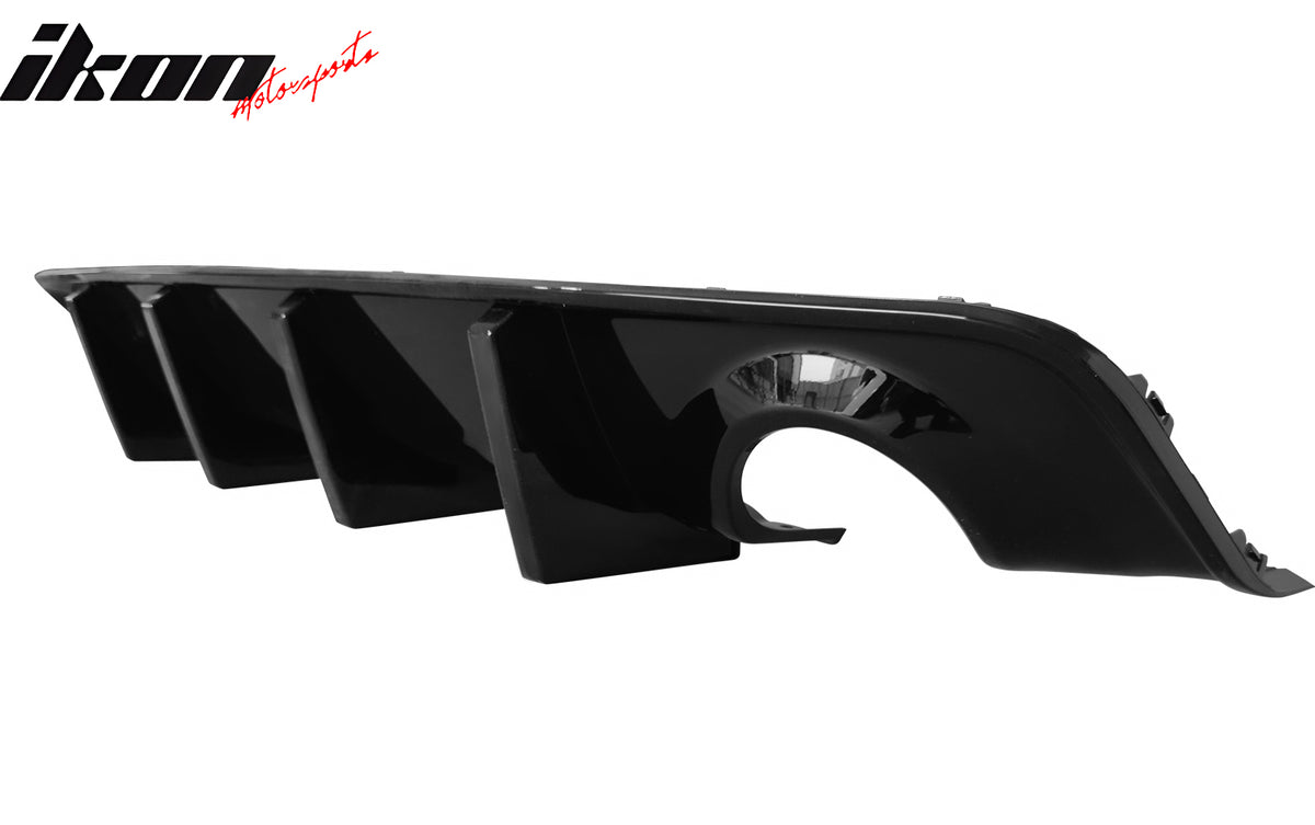 For 20-23 Charger Widebody Rear Bumper Cover + Gloss Black Diffuser Lip W/ 4 Fin