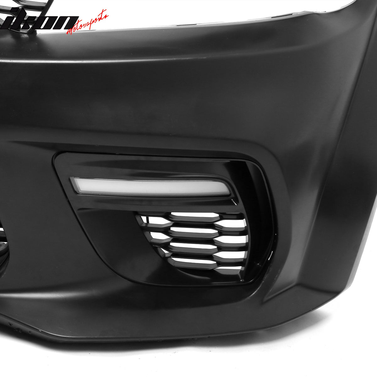 Fits 15-23 Dodge Charger Widebody Whole Bumper W/ LED Matte Black Diffuser Kits