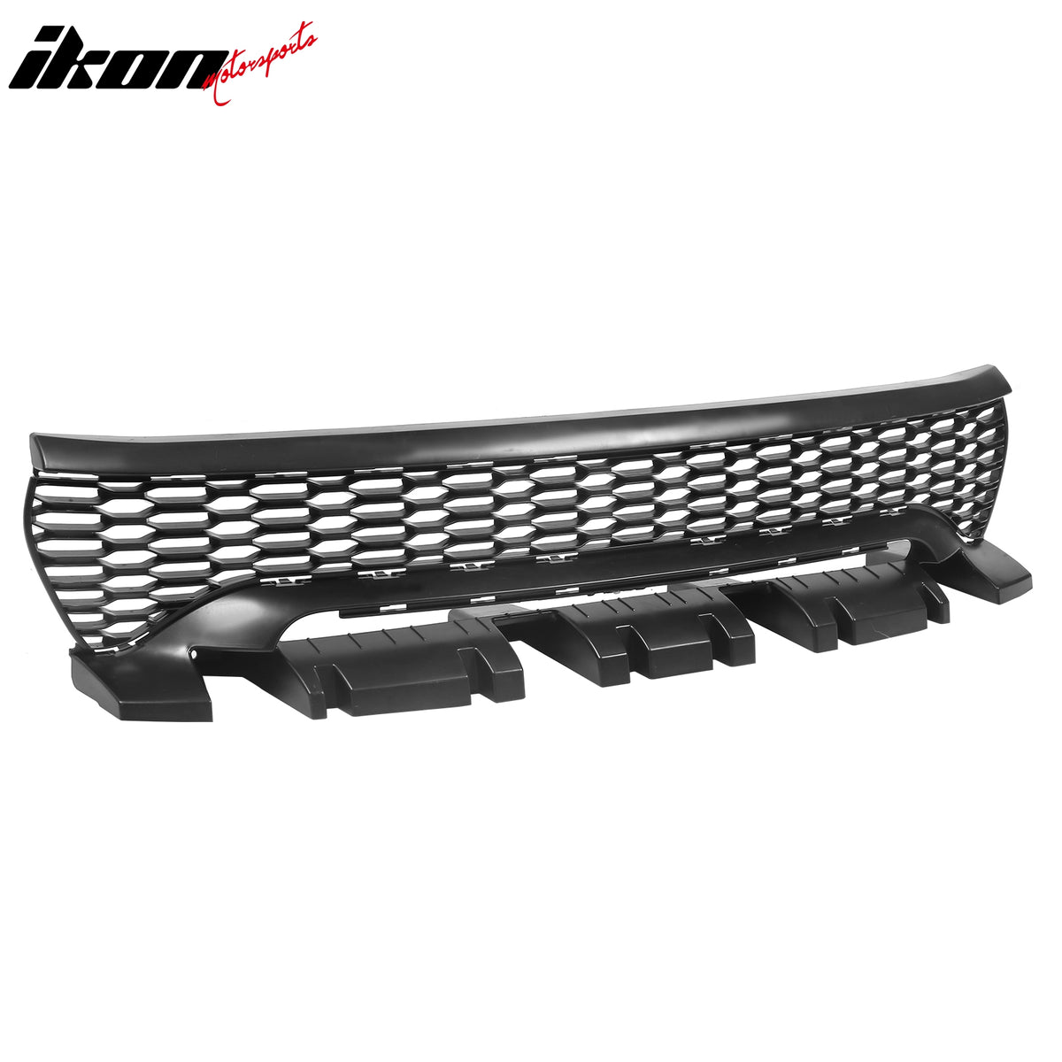 For 15-23 Charger Upper Lower Grilles Front Bumper Conversion W/ Pink Lip LED PP