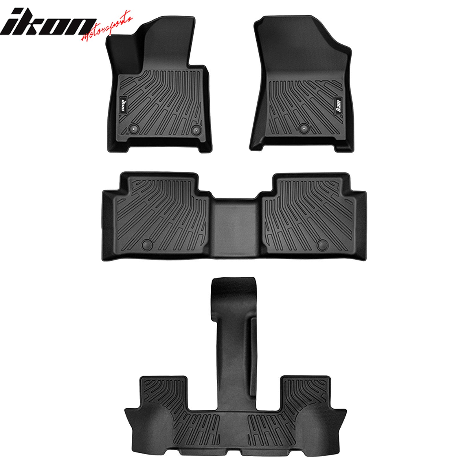 Fits 24-25 Hyundai Santa Fe 6/7 Seats Non-Slip Floor Mats + Trunk Mat Liner TPE