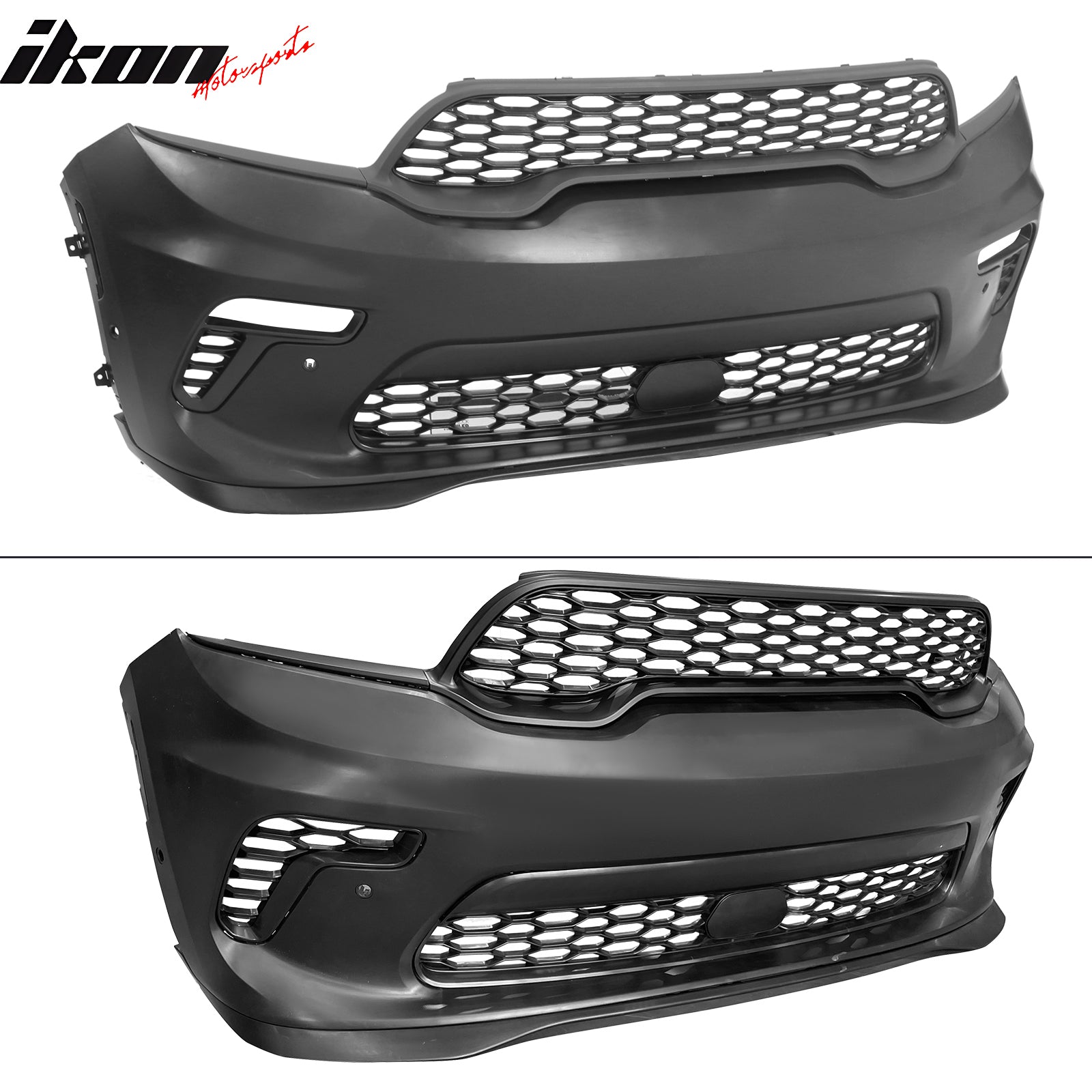 Fits 21-24 Dodge Durango Front Rear Bumper Hellcat Style Conversion V2 Diffuser