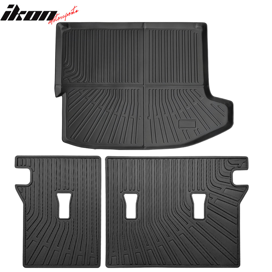 2024-2025 Chevy Trax All Weather 3D Rear Trunk Mat& Backrest Mats TPE