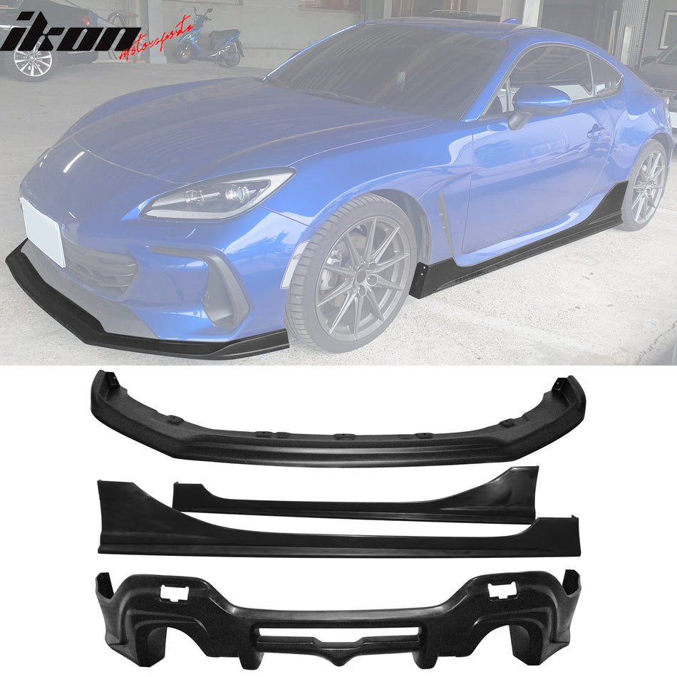 2022-2024 Subaru BRZ PU Front Bumper Lip+ Rear Diffuser+ Side Skirts