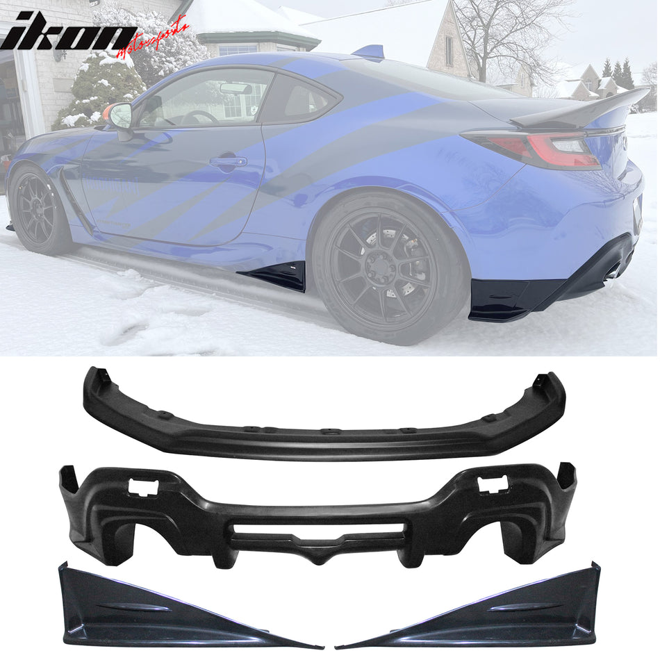 2022-2024 Subaru BRZ Front Lip+ Rear Diffuser+ Side Skirts Strakes