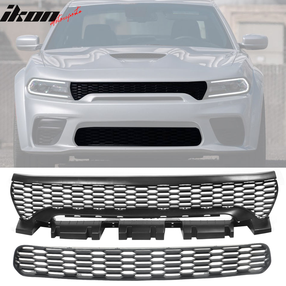 2020-2023 Dodge Charger Widebody OE Front Bumper Lower Upper Grilles