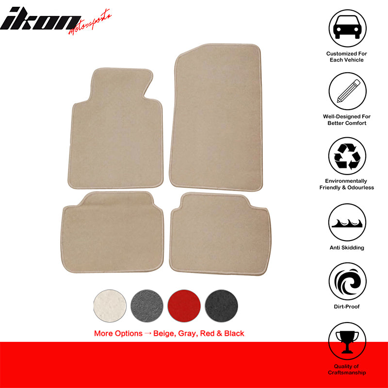 Car Floor Mat for 1999-2005 BMW E46 3 Series 2001-2006 M3 4PC Nylon