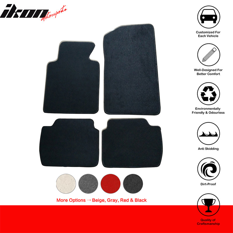 Car Floor Mat for 1999-2005 BMW E46 3 Series 2001-2006 M3 4PC Nylon