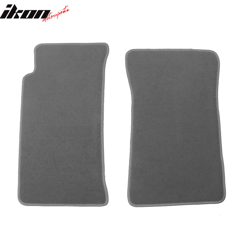 Floor Mat Compatible With 1990-1997 Mazda Miata MX5 2Dr, Factory Fitment Car Floor Mats Front & Rear Nylon by IKON MOTORSPORTS, 1991 1992 1993 1994 1995 1996