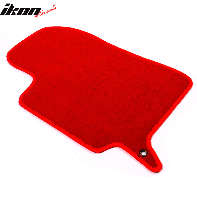 Floor Mats Compatible With 2002-2007 SUBARU IMPREZA WRX, Nylon Front Rear Carpet by IKON MOTORSPORTS, 2003 2004 2005 2006