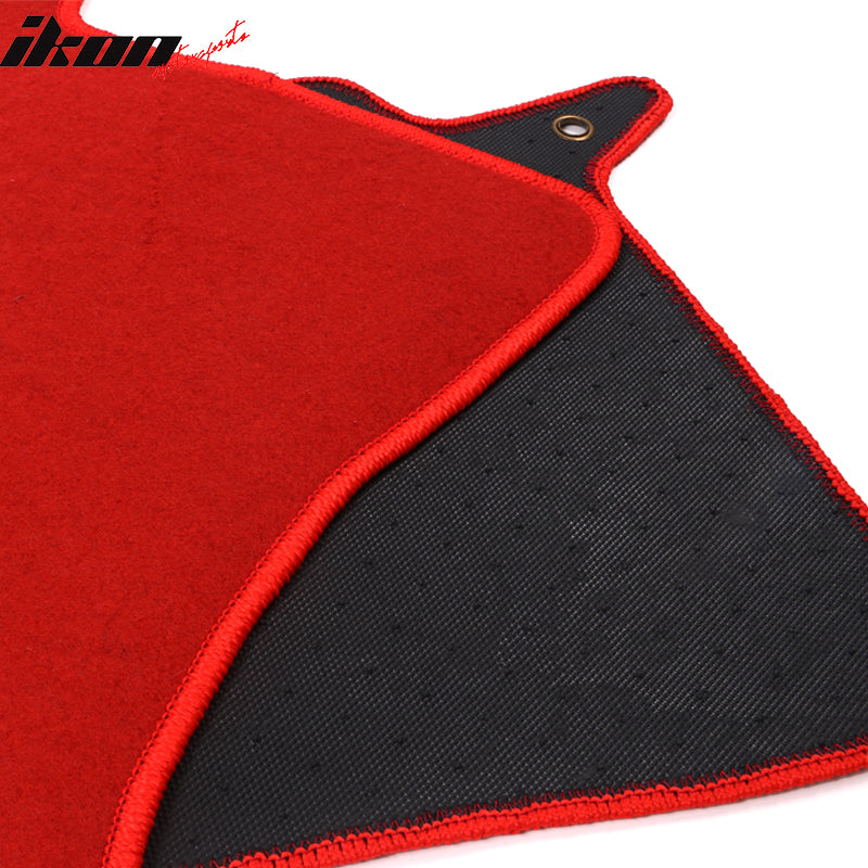 Floor Mats Compatible With 2002-2007 SUBARU IMPREZA WRX, Nylon Front Rear Carpet by IKON MOTORSPORTS, 2003 2004 2005 2006