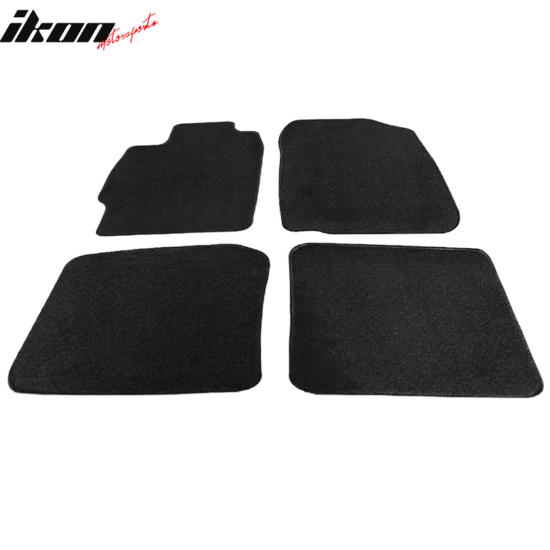 Fits 04-10 Scion tC Floor Mats Front & Rear Nylon Black OE Factory Fitment 4PC