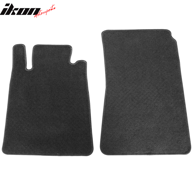 Custom Fit Floor Mats Compatible With 2005-2010 Mercedes-Benz SLK Class, Nylon Black Front Rear Carpet by IKON MOTORSPORTS, 2006 2007 2008 2009