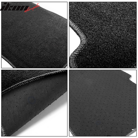 Floor Mats Compatible With 2005-2009 FORD MUSTANG, Nylon Front Rear Carpet by IKON MOTORSPORTS, 2006 2007 2008