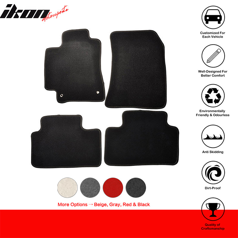 Car Floor Mat for 2001-2005 Lexus IS300 Black Carpet 4PC Nylon