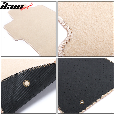 Fits 06-11 Honda Civic 8th Beige Nylon Floor Mats Liner Front Back Row Carpets