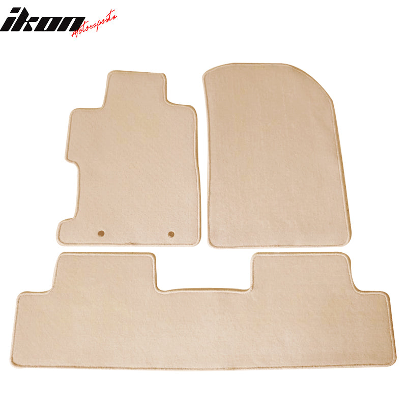 Fits 06-11 Honda Civic 8th Beige Nylon Floor Mats Liner Front Back Row Carpets