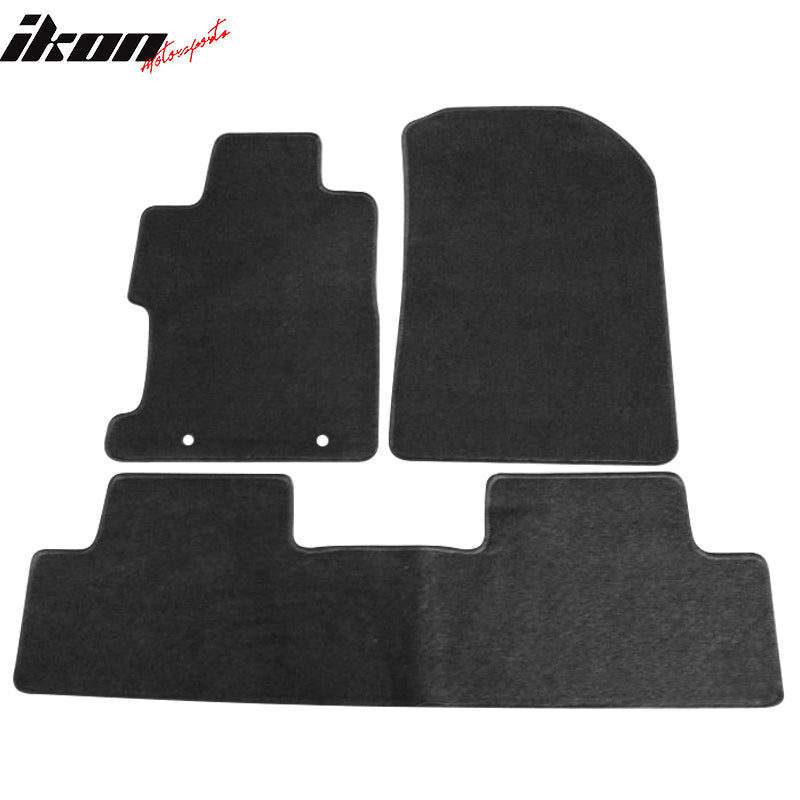 Fits 06-11 Honda Civic 8th Black Nylon Floor Mats Liner Front Rear Row Carpets