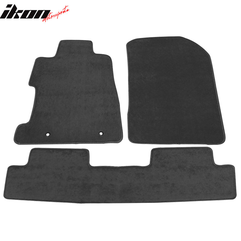 Fits 06-11 Honda Civic 8th Gray Nylon Floor Mats Liner 1st 2nd Row Carpets Guard