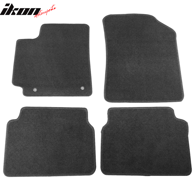 Fits 09-13 Toyota Corolla Floor Mats Nylon Black Non-Slip Auto Carpets 4PC