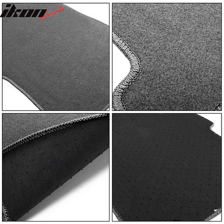 Fits 09-13 Toyota Corolla Floor Mats Carpet Front & Rear Gray 4PC - Nylon