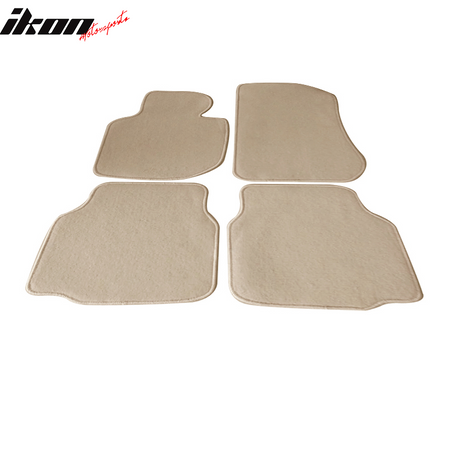 92-98 E36 3-Series Floor Mats Carpet Front & Rear Beige 4PC - Nylon FOR: (BMW)