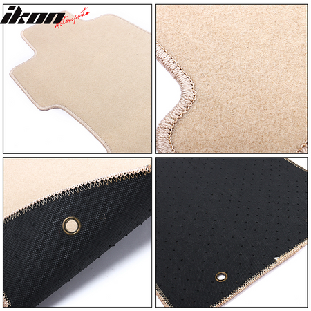 92-98 E36 3-Series Floor Mats Carpet Front & Rear Beige 4PC - Nylon FOR: (BMW)