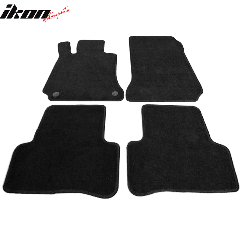 Fits 08-11 Benz W204 C-Class Sedan OE Factory Fitment Nylon Floor Mats Black