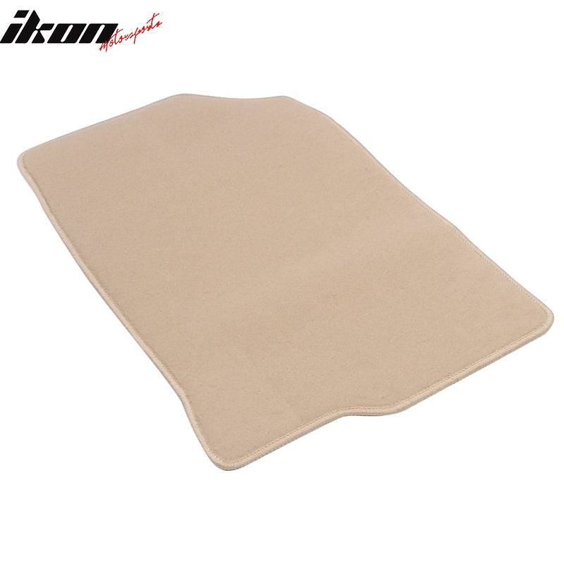 Fits 08-12 Honda Accord Floor Mats Nylon Beige Non-Slip Auto Carpets 4PC Set