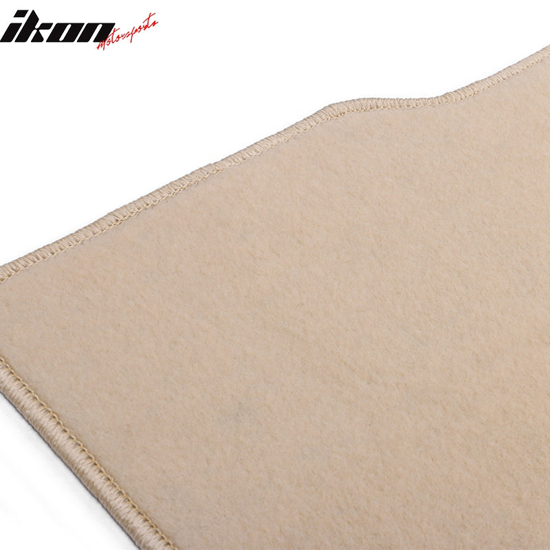 Fits 08-12 Honda Accord Floor Mats Nylon Beige Non-Slip Auto Carpets 4PC Set