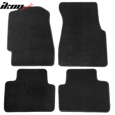 Fits 92-95 Honda Civic Car Floor Mats Liner Nylon 1st 2nd Row Black Carpets 4PC