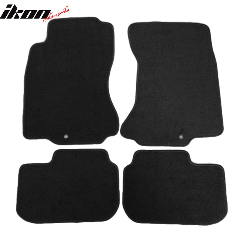 Fits 90-96 Nissan 300ZX Car Floor Mats Liner 1st 2nd Row Nylon Black Carpet 4PC