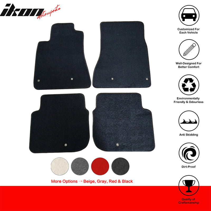 Car Floor Mat for 1998-2005 Lexus GS300 GS400 GS430 Black Carpet 4PC