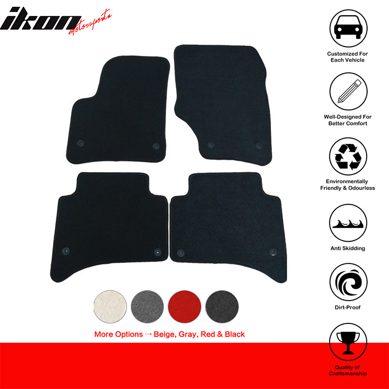 Car Floor Mat for 2003-2010 Porsche Cayenne Black Carpet 4PC Nylon