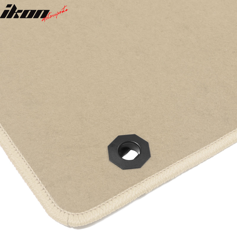 Floor Mats Compatible With 2006-2012 HONDA FIT, Nylon Front Rear Carpet by IKON MOTORSPORTS, 2007 2008 2009 2010 2011