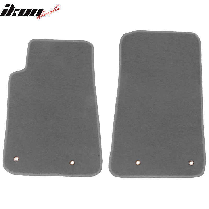 Floor Mats Compatible With 2010-2015 Chevrolet Camaro, Nylon Factory Fitment Car Floor Mats Front by IKON MOTORSPORTS, 2011 2012 2013 2014