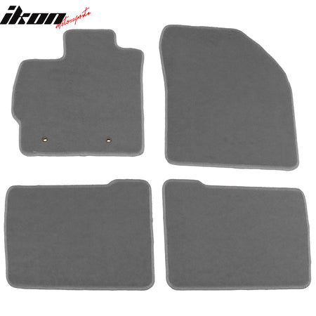 IKON MOTORSPORTS, Floor Mat Compatible With 2010-2011 Toyota Prius, Factory Fitment Nylon Front Rear Car Floor Mats Liner Carpets Replacement 4PC