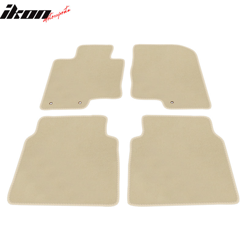 Floor Mats Compatible With 2010-2012 Hyundai Sonata, Nylon Front Rear Carpet by IKON MOTORSPORTS, 2011