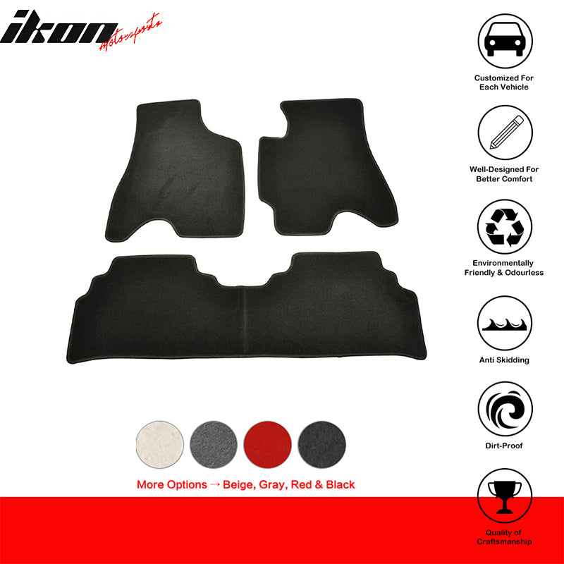 Car Floor Mat for 1999-2003 Lexus RX300 RX330 Black Carpet 3PC Nylon