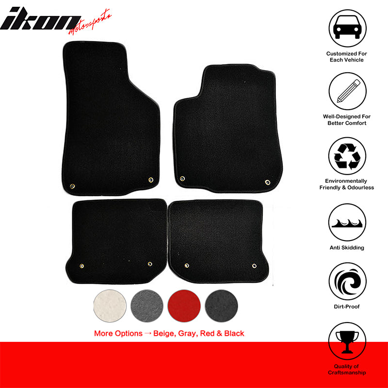 Car Floor Mat for 1999-2005 Volkswagen Gli Mk4 Golf Mk4 Jetta Mk4 4PC