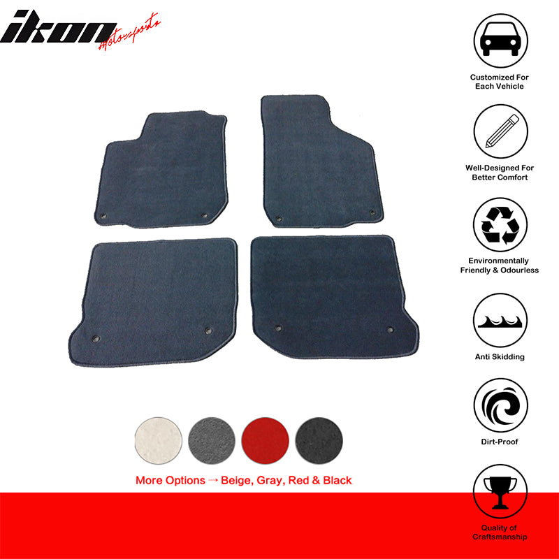 Car Floor Mat for 1999-2005 Volkswagen Gli Mk4 Golf Mk4 Jetta Mk4 4PC