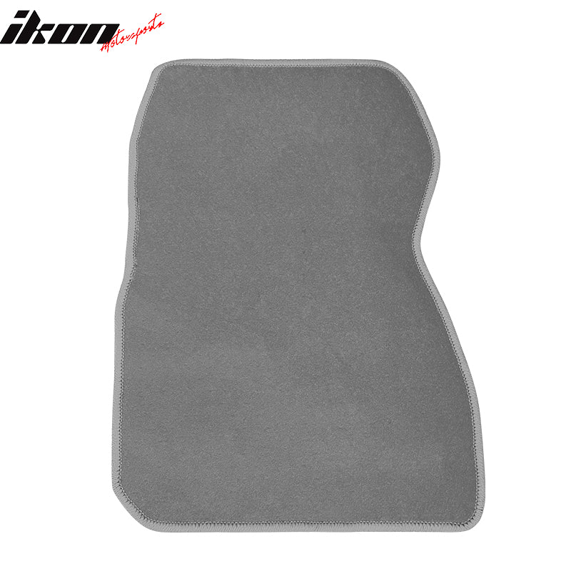 Fits 11-15 Ford Focus Front & Rear Floor Mats Carpet Gray 4PCS Set - Nylon