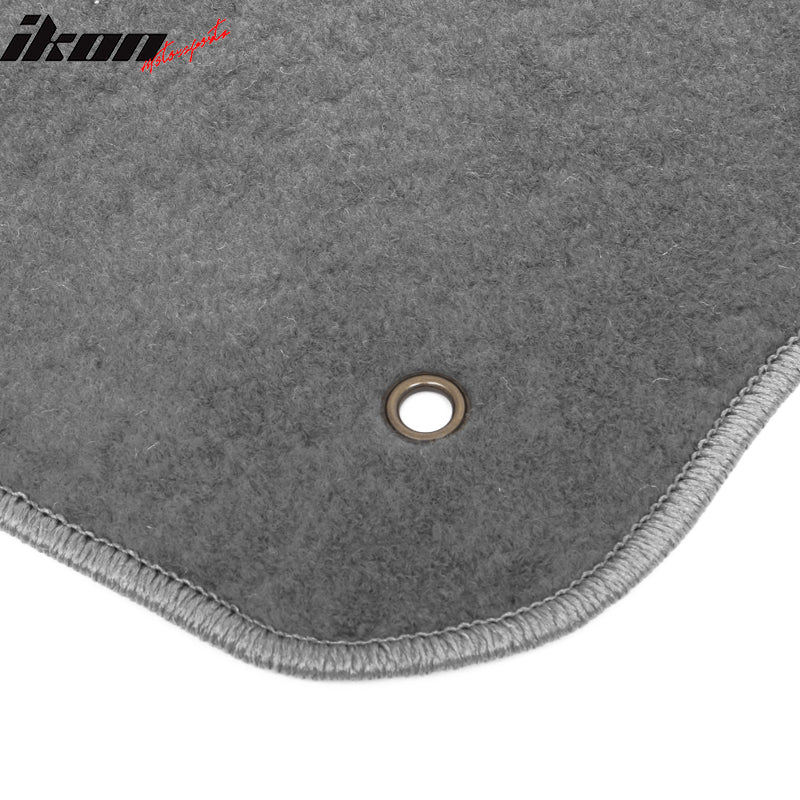 Fits 10-13 Mazda 3 Floor Mats Gray Nylon Carpet 1st 2nd Row 4PC Liner Protection