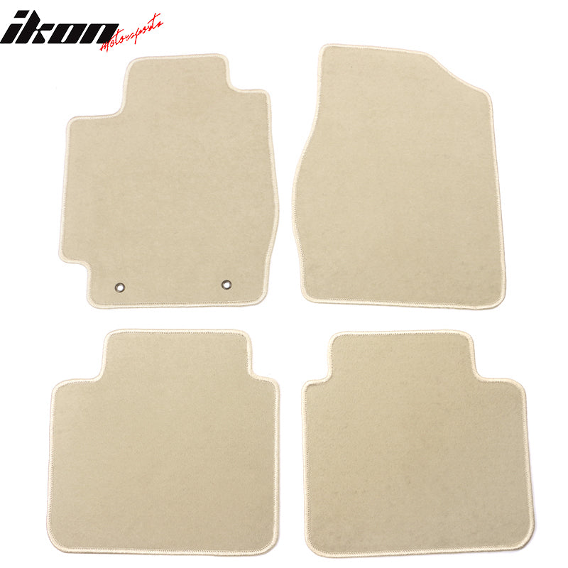 IKON MOTORSPORTS Floor Mats for 2002-2006 Toyota Camry 4Dr Factory Fitment Car Floor Mats Front & Rear Nylon