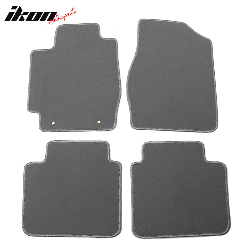 IKON MOTORSPORTS Floor Mats for 2002-2006 Toyota Camry 4Dr Factory Fitment Car Floor Mats Front & Rear Nylon