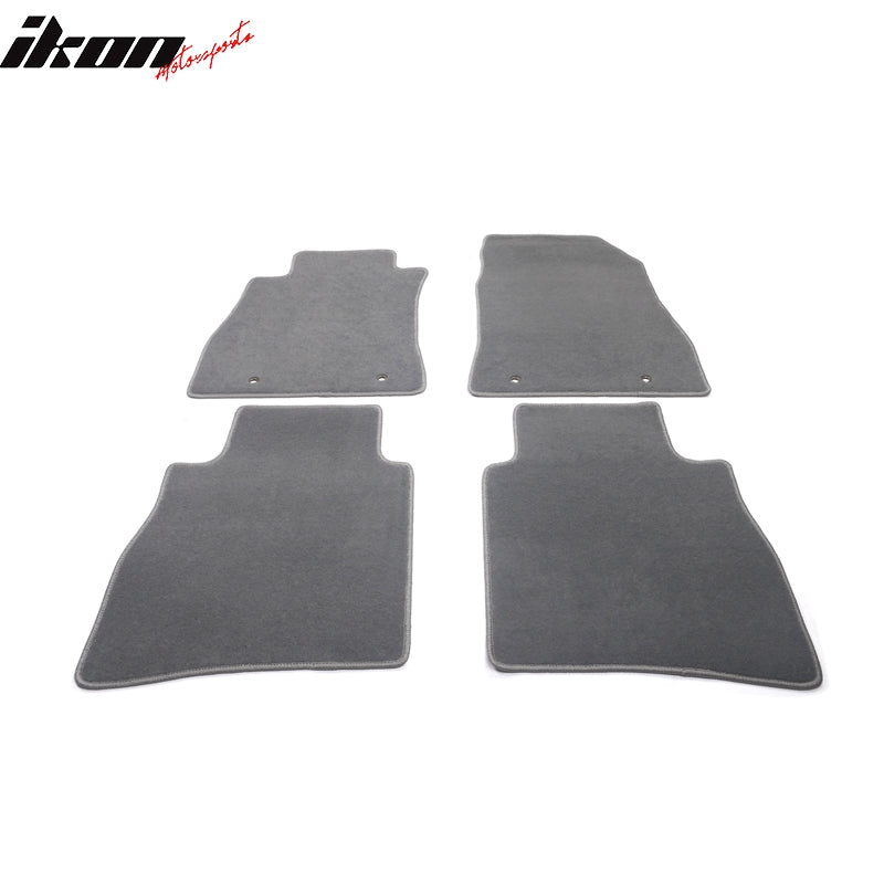 Fits 13-19 Nissan Sentra Gray Nylon Floor Mats Front Rear Carpets Liner Guard