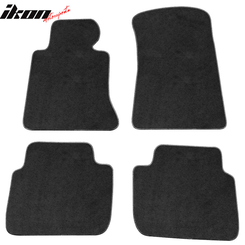 98-06 3 Series E46 Floor Mats Black Carpet Front Rear 4PCS Set FOR: (BMW)