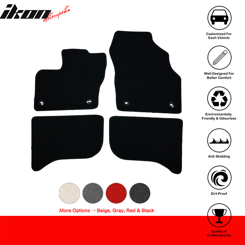 Car Floor Mat for 2016-2020 Toyota Mirai Black Front Rear  Nylon 4 PCS